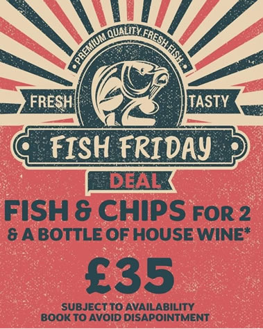 coach and horses longborough fish and chips night image